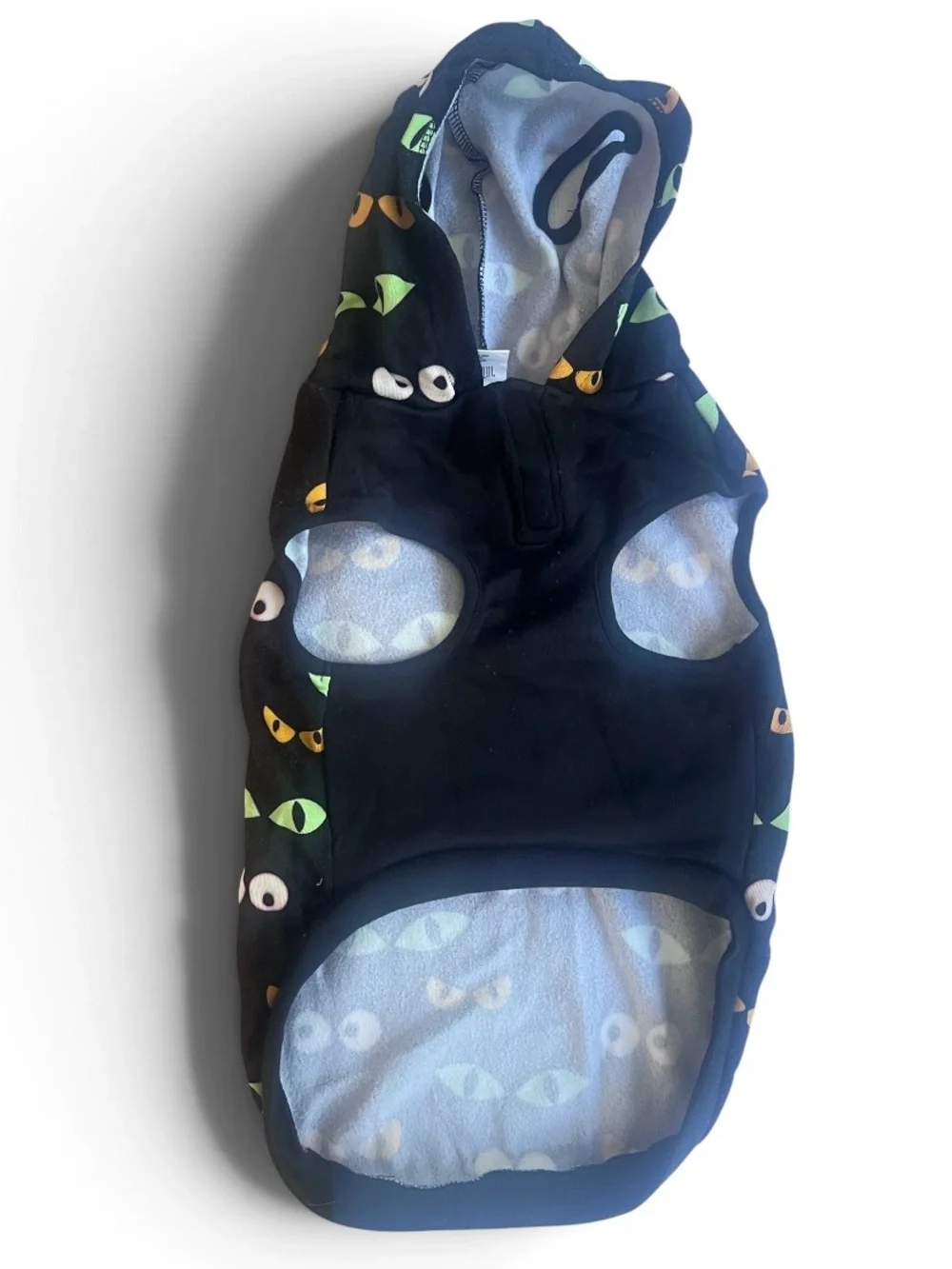 Pet Hoodie Halloween Costume with Eye Pattern